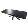 Afbeelding Boomstam tafel met spinpoot 200x100cm zwart 4