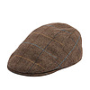 Afbeelding Cheviot Flat Cap Brown Herringbone 1