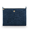 Afbeelding Cosmetic Flat Pouch Large Velvet Quilted Days Blue 1