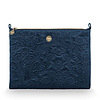 Afbeelding Cosmetic Flat Pouch Large Velvet Quilted Days Blue 1