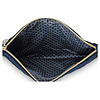 Afbeelding Cosmetic Flat Pouch Large Velvet Quilted Days Blue 2