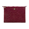 Cosmetic Flat Pouch Large Velvet Quiltey Days Red