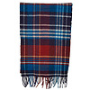Sjaal Country check lambswool rustic/navy