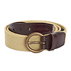 Dames Riem Leather Webbing Belt Sand