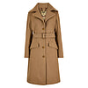 Dames Tweed Coat Brookvale Camel Twill