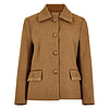Dames Tweed jas Hillside Camel Twill 