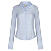 Afbeelding Damesblouse Tulip Herringbone blue 1