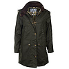 Damesjas Border wax jacket Sage