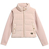 Damesjas Quilted Sweat Balaton Faux Velvet Nutmeg