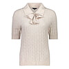 Damestrui Cable Polo collar Moon Mel