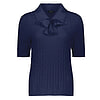 Damestrui Cable Polo collar Navy