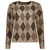 Damestrui Crew Neck Argyle Cornstalk mel