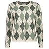 Damestrui Crew Neck Argyle Lily Pad mel
