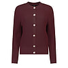 Damesvest Crew neck Tawny Port