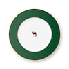 Afbeelding Dinerbord Love Birds Deer Dark Green 26.5 cm 1