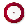 Afbeelding Dinerbord Love Birds Deer Dark Red 26.5 cm 1