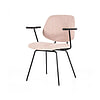 Eetkamerstoel Lynn roze fletcher met armleuining