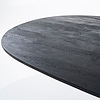 Afbeelding Eettafel Aron ovaal 200x110cm zwart 4