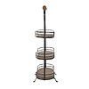 Afbeelding Etagere 3 laags zwart bruin ijzer hout 2