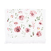 Afbeelding Gastendoekje Roze wit rozen 1