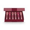 Afbeelding Giftset Spoons Flower Festival dark pink 13cm 1