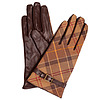 Handschoenen Valerie Tartan Chocolate/Muted