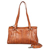 Handtas leer Christabelle Brandy
