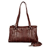 Handtas leer Christabelle Dk bruin