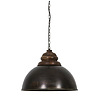 Afbeelding Hanglamp Leia zwart zink+kop hout bruin 1