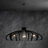 Afbeelding Hanglamp Ovaal Catania zwart (incl. lampen)  1