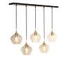 Afbeelding Hanglamp Rakel antiek brons+smoke 1