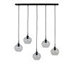 Afbeelding Hanglamp Rakel mat zwart + helder 2