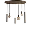 Hanglamp Riva organisch klein platinum