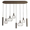 Hanglamp Riva plat ovaal platinum