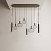 Afbeelding Hanglamp Riva plat ovaal platinum 3
