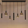 Afbeelding Hanglamp Riva recht 7 lichts platinum 2