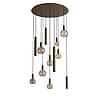 Afbeelding Hanglamp Riva rond 12 lichts platinum 1