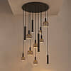 Afbeelding Hanglamp Riva rond 12 lichts platinum 2