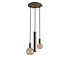 Hanglamp Riva rond 3 lichts platinum