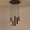 Afbeelding Hanglamp Riva rond 5 lichts platinum 2