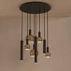 Afbeelding Hanglamp Riva rond 8 lichts platinum 2
