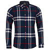 Afbeelding heren shirt highland check 18 tailored navy 1