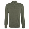 Herentrui Cotton half zip Olive Marl