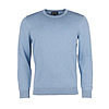 Afbeelding Herentrui Pima cotton crew neck Dk Chambray 1