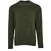 Herentrui Pima cotton crew neck Rifle Green Marl