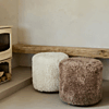 Afbeelding Hocker Bowery Faux Fur White 1