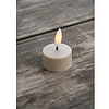 Afbeelding LED theelichten Greige met oplader 2