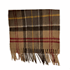 Merino Cashmere Tartan Scarf muted 