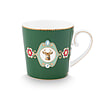 Afbeelding Mok L Love Birds Medallion Deer Dark Green 1