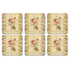 Onderzetter antique rose linen, set van 6